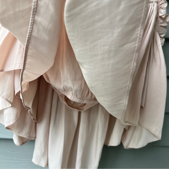 Skylar + Madison Crop Top Boho Off The Shoulder Flowy Dusty Pink Women's Size S - Picture 3 of 12